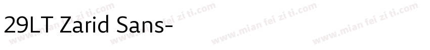 29LT Zarid Sans字体转换